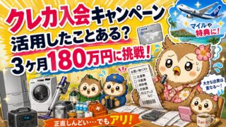 【クレカ入会キャンペーン】大型出費が来るなら確認してみて。どうせ払うならお得に。30歳3児ママが3ヶ月180万円修行で12.2万マイルを狙った話