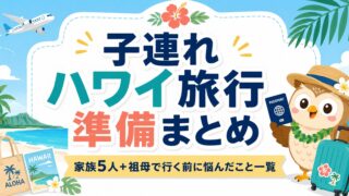 【子連れハワイ】旅行準備まとめ①｜調べてまとめたこと一覧